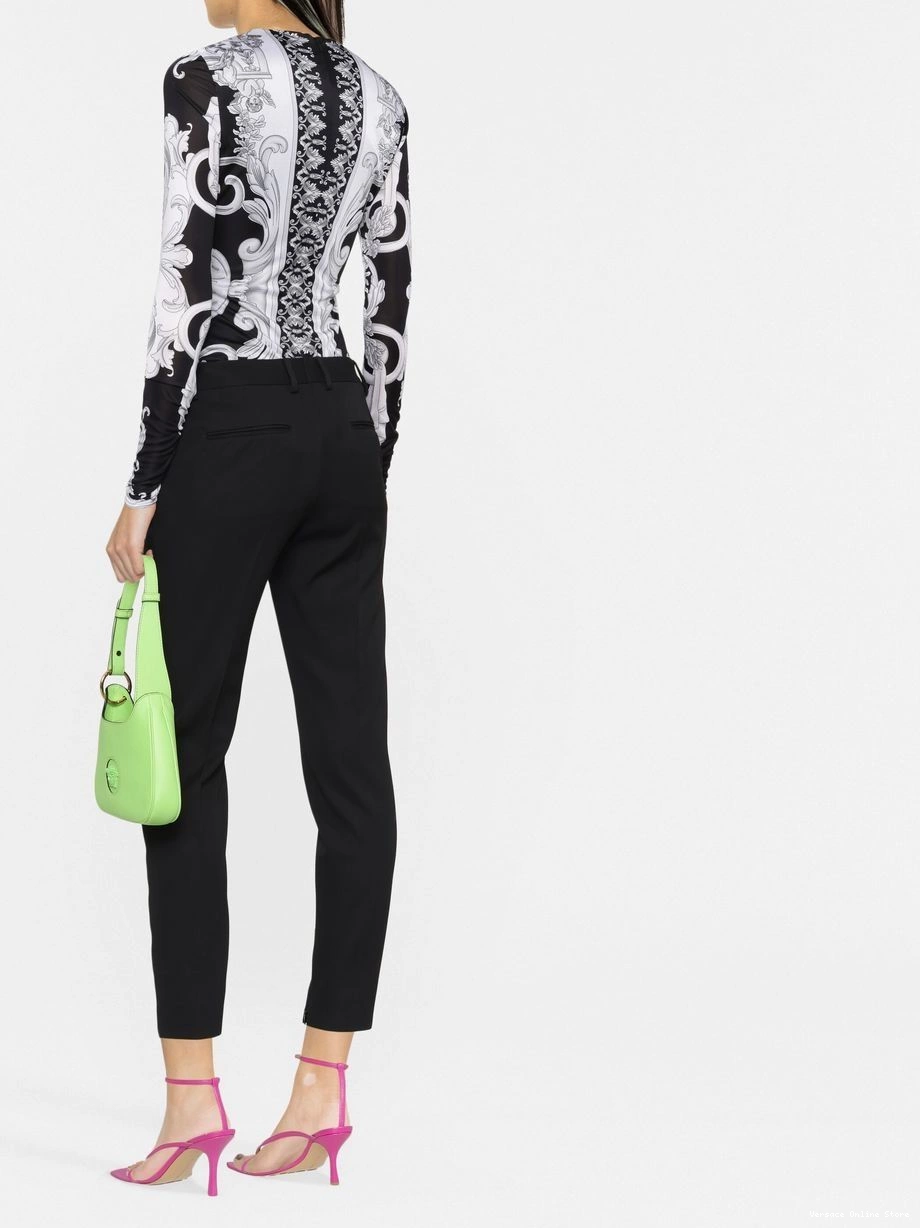 Affordable cut-out bodysuit Women Versace Barocco-print 0817
